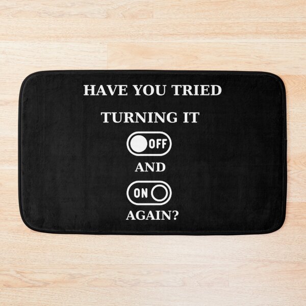 Item preview, Tech Humor: Turn It Off, Turn It On designed and sold by ChicTrendz.