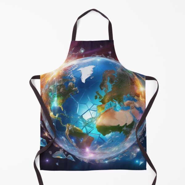 Item preview, planet Earth, Broken Glass effect, designed and sold by aipaint.