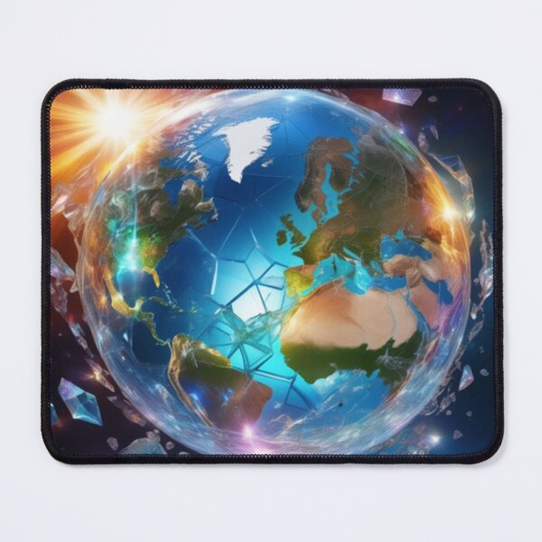 Item preview, planet Earth, Broken Glass effect,  designed and sold by aipaint.
