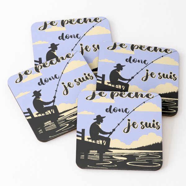 Item preview, Cita de pesca francesa Soy pescador. designed and sold by huggymauve.