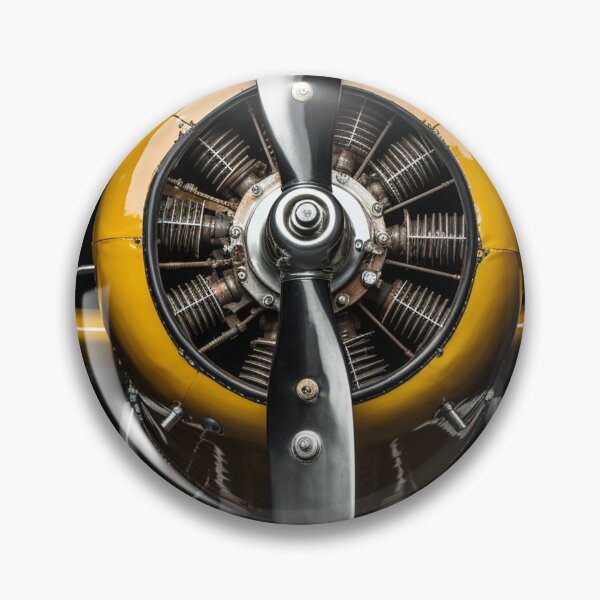 Item preview, Vintage Airplane Propeller Front View Single Engine designed and sold by SimplyMerely.