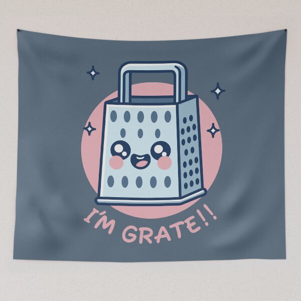 Item preview, I’m Grate - Cheerful Kitchen Grater Pun designed and sold by 1BPDesigns.