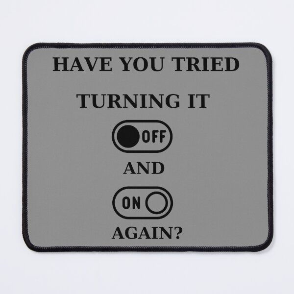 Item preview, Tech Humor: Turn It Off and On Again designed and sold by ChicTrendz.