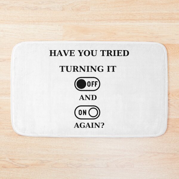 Item preview, Tech Humor: Turn It Off and On Again designed and sold by ChicTrendz.