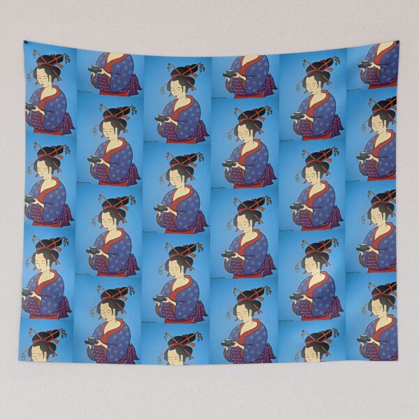 Artikelvorschau, Geisha mit Tasse entworfen und verkauft von Shulie1.