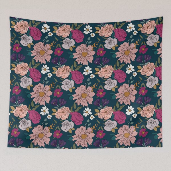 Item preview, Jewel Tone Floral designed and sold by cateandrainn.