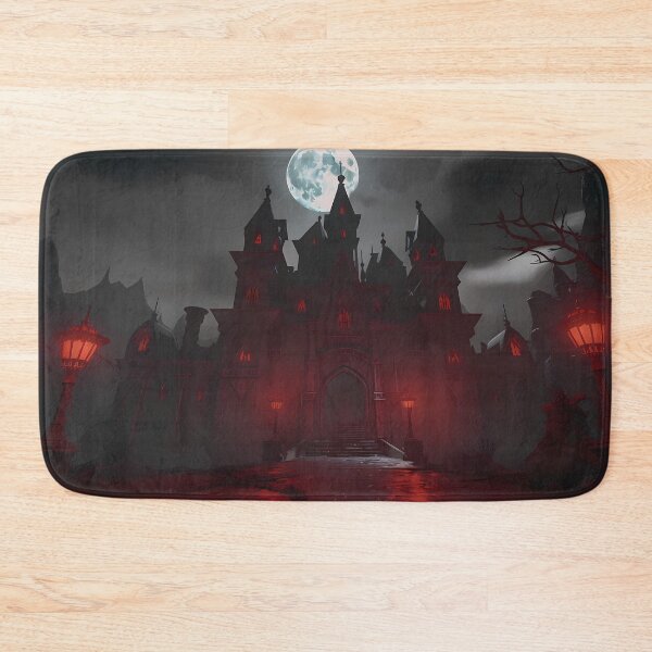 Item preview, Red Blood Moon Haunted Castle designed and sold by BadLuckByDesign.