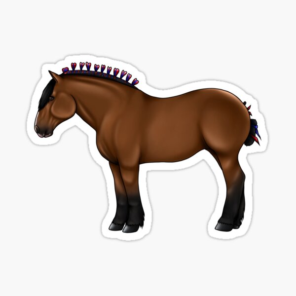 Aperçu de l'œuvre Cheval percheron créée et vendue par JayArtsyCo.