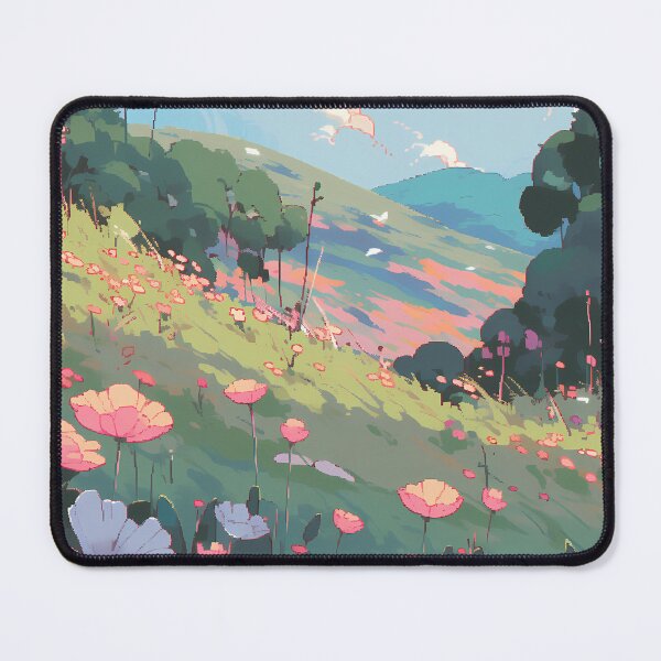 Item preview, Anime Flower field (3), pixel art- Relaxing designed and sold by octoboobs.