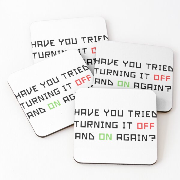 Item preview, Humor tecnológico: ¿apagarlo y encenderlo de nuevo? designed and sold by ChicTrendz.