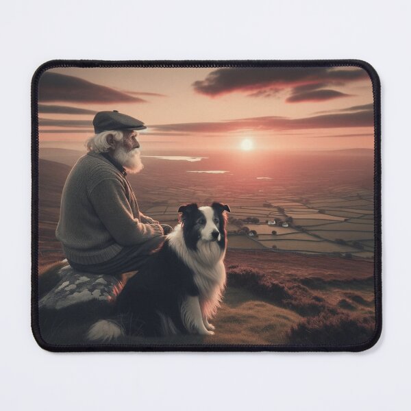 Item preview, Taking it all in. Man and Sheepdog. Rural Ireland designed and sold by irishprinted.