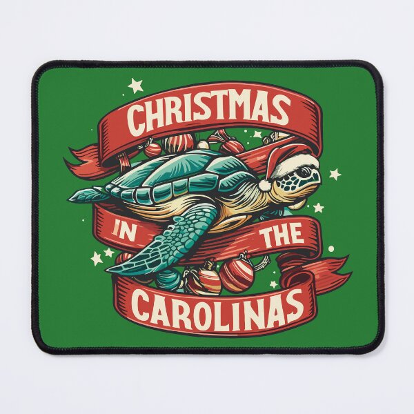 Artikelvorschau, Weihnachten in der Carolinas-Meeresschildkröte mit Weihnachtsmütze entworfen und verkauft von SubtleSplit.