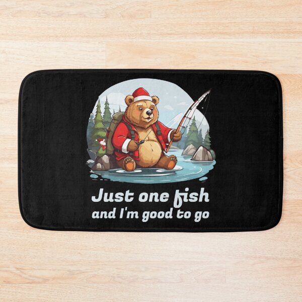 Item preview, Bear Santa loves fishing designed and sold by twisted-dot.