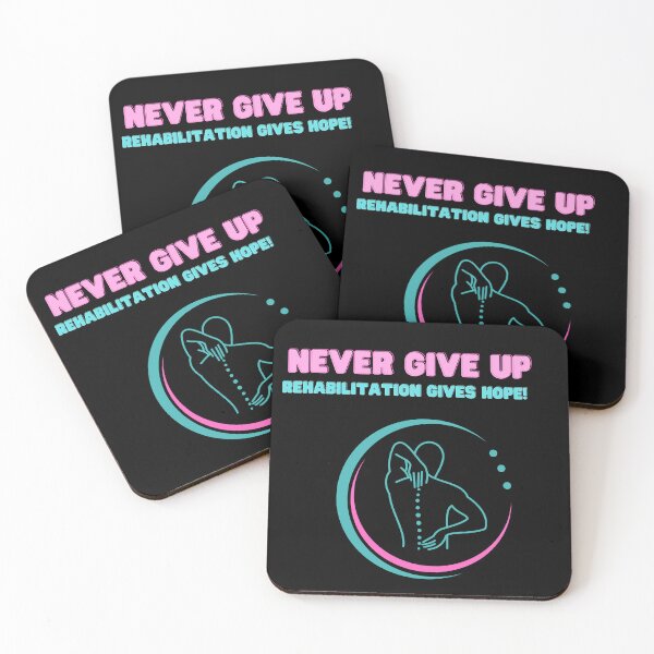 Item preview, Never Give Up Rehabilitation gives hope! Funny gift for rehabilitatings designed and sold by Eammonka79.