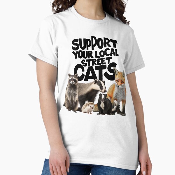 Aperçu de l'œuvre Soutenez vos chats de rue locaux créée et vendue par Angry Swan Designs.