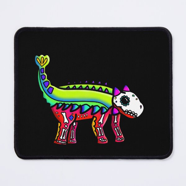 Item preview, Day of the Dead inspired Sugar Skull Ankylosaurus Dinosaur designed and sold by Fr0mtheMachine.