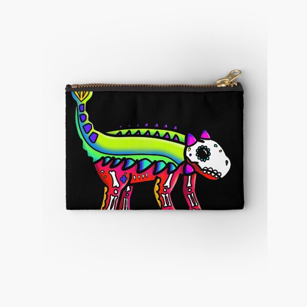 Aperçu de l'œuvre Dinosaure Ankylosaurus Sugar Skull inspiré du Jour des Morts créée et vendue par Fr0mtheMachine.