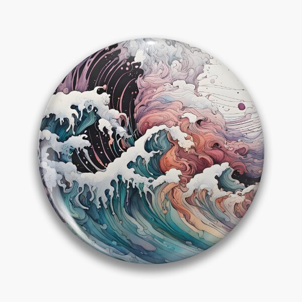 Item preview, The Splatters and Drops in Abstract Art - Waves Collection designed and sold by aiartistmarket.
