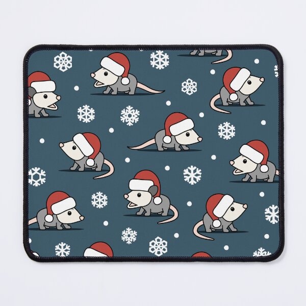 Item preview, cute christmas opossums - dark blue designed and sold by littlearrow.