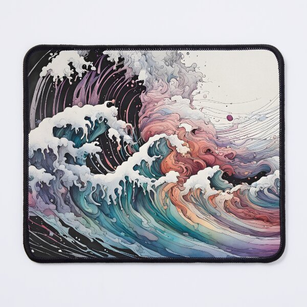 Item preview, The Splatters and Drops in Abstract Art - Waves Collection designed and sold by aiartistmarket.