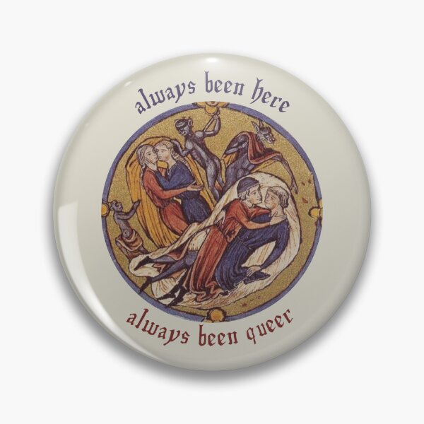Item preview, Medieval Queer Couples Illuminated Manuscript - We Have Always Been Here designed and sold by CloudInABucket.