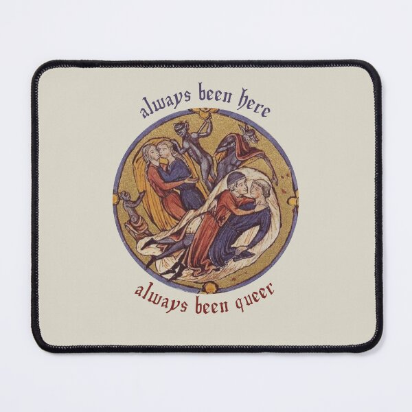 Item preview, Medieval Queer Couples Illuminated Manuscript - We Have Always Been Here designed and sold by CloudInABucket.