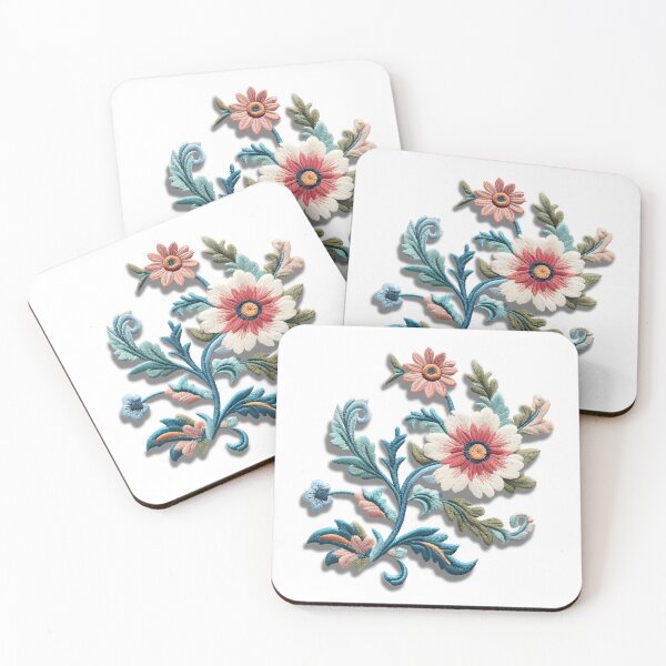 Item preview, Beautiful floral Embroidery designed and sold by Humbugle.