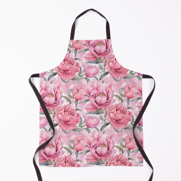 Item preview, Watercolor Pink Peony Abstract Pattern designed and sold by peachculture.