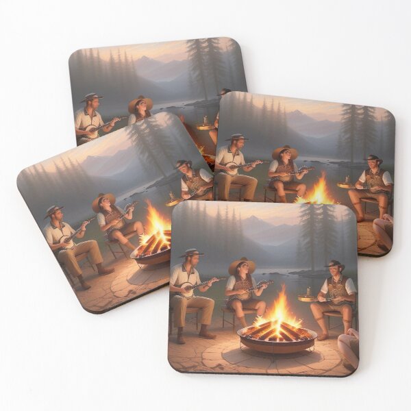 Item preview, Camping in the Outdoors designed and sold by Paw's Arts.