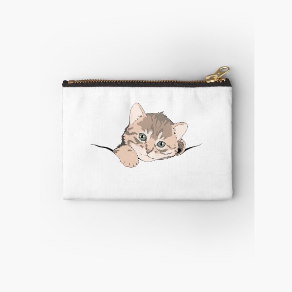 Item preview, Pocket Cat Holding On Essential T-Shirt designed and sold by PURPLERAIN99.