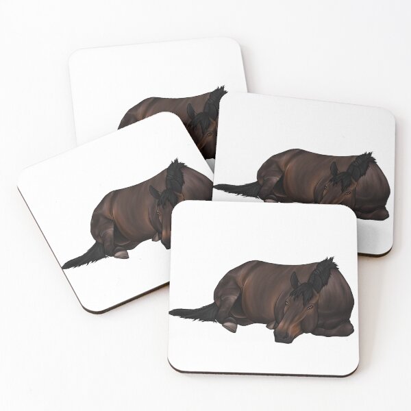 Item preview, Sleeping Horse Laying down designed and sold by JayArtsyCo.