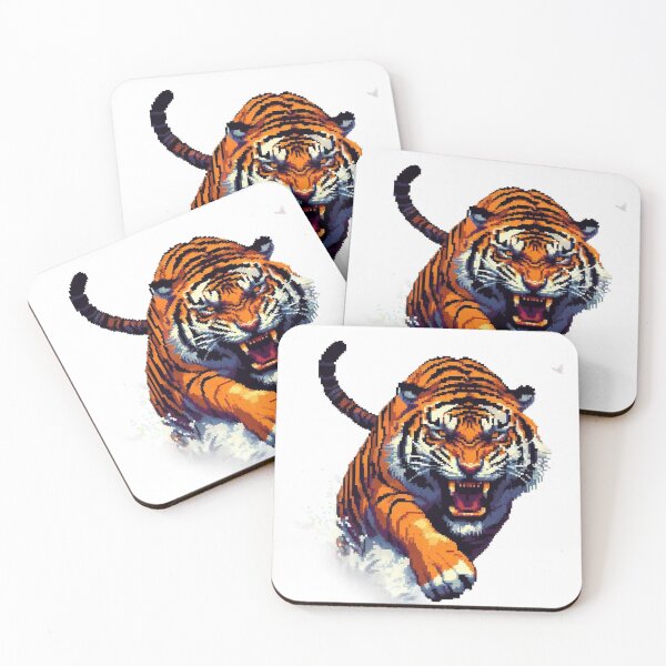 Item preview, pixel art tiger designed and sold by Animalia-.