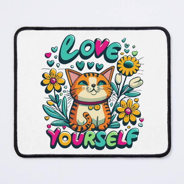 Item preview, Love Yourself, Love Cats designed and sold by ZingZone.