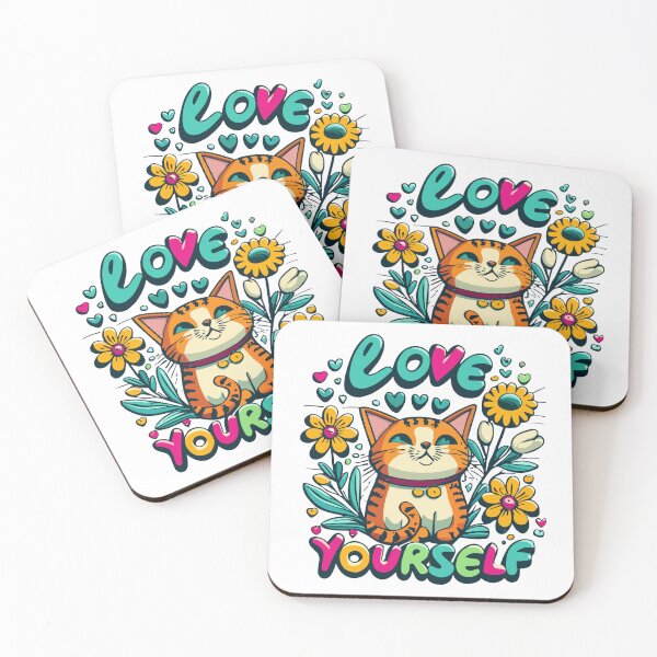 Item preview, Love Yourself, Love Cats  designed and sold by ZingZone.