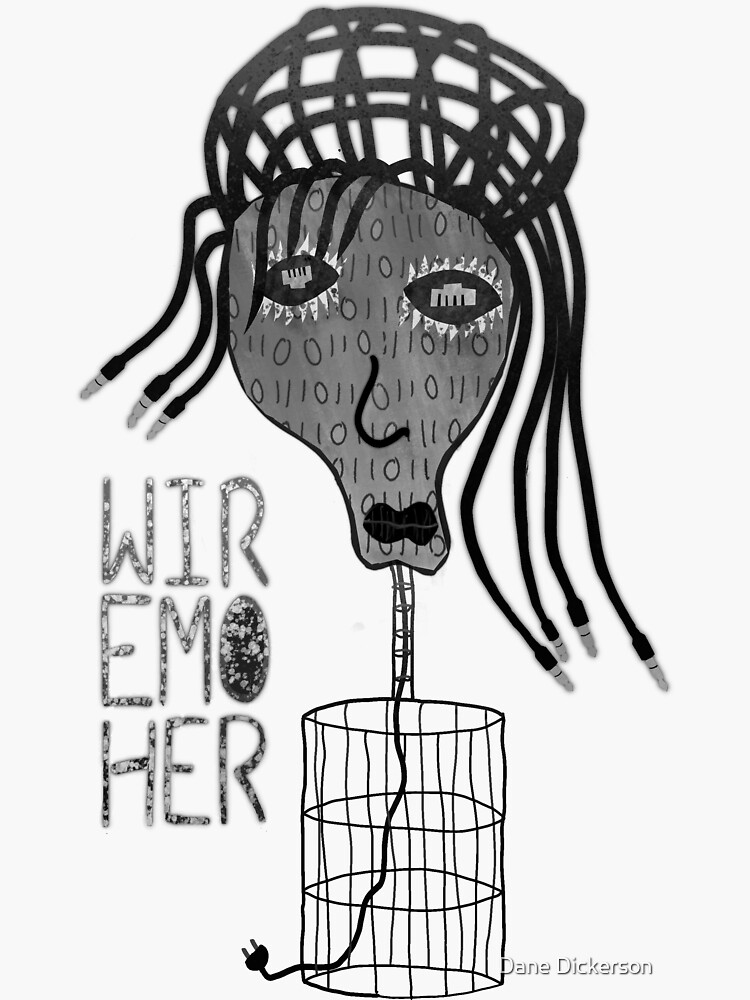 Thumbnail 3 of 3, Sticker, Wire Mother designed and sold by danecd.