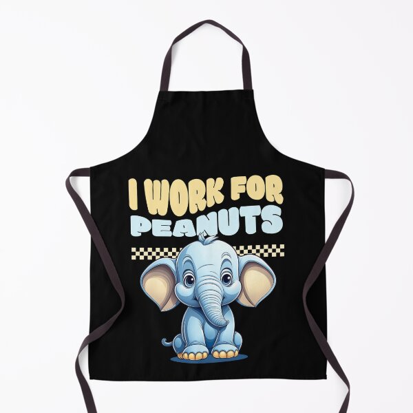 Item preview, I Work For Peanuts designed and sold by RockBeeDesigns.