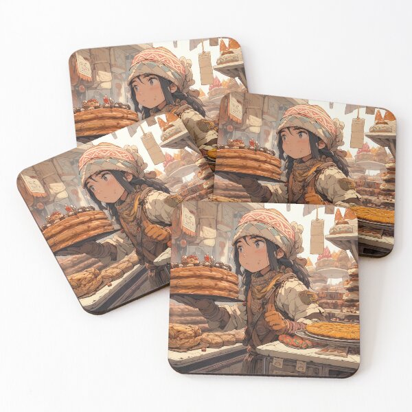 Item preview, Adorable Fantasy Bakery Anime Girl designed and sold by bubblegoth.