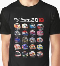 Formula 1 2018, new helmets of drivers Graphic T-Shirt