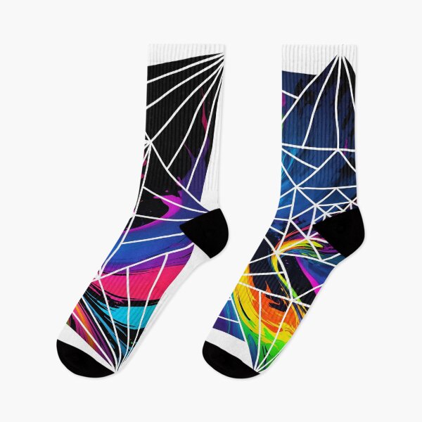 Item preview, geometric design with squares in multicolor neon street urban style designed and sold by Carlos Gudino.