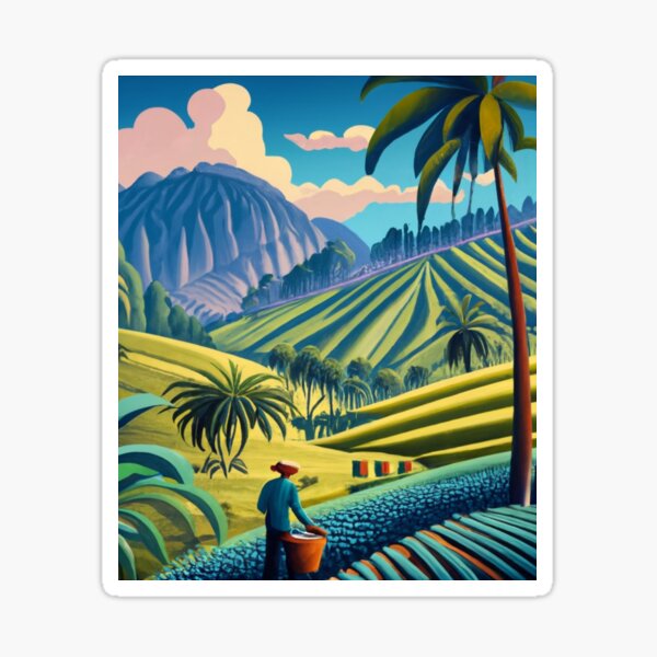 Item preview, Cafe in Cocora Valley designed and sold by ArtsDestination.