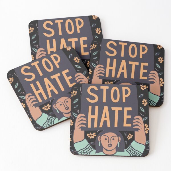 Item preview, Woman Stop the hate  designed and sold by LuckyFamily.
