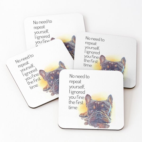 Item preview, French Bulldog Ignore designed and sold by TwoPotatoes.