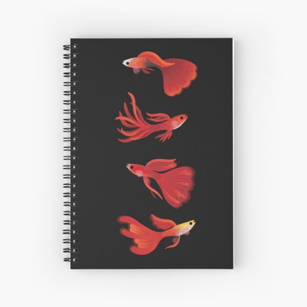 Red guppy Spiral Notebook