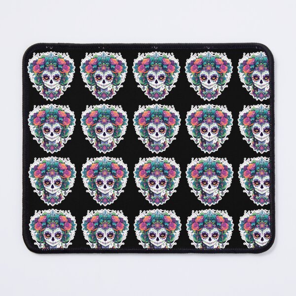 Item preview, Dia De Los Muertos Day of the Dead Mask Sticker Design by Zeesdesign on Redbubble designed and sold by ZEESDESIGN.