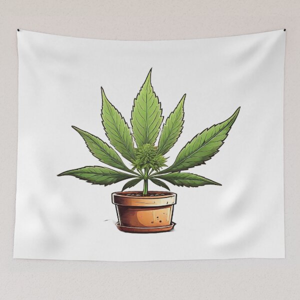 Item preview, Ganja in pot designed and sold by labbydoc.
