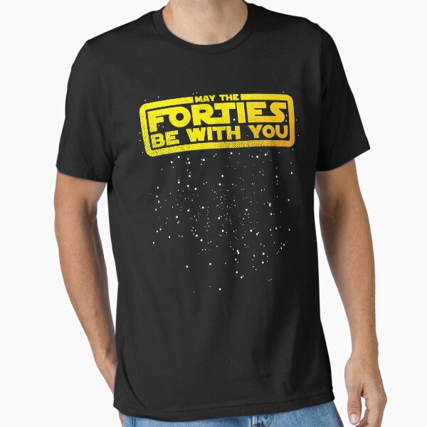 Item preview, May The Forties Be With You Vintage 40th Birthday Distressed Star Illustration designed and sold by kolbasound.