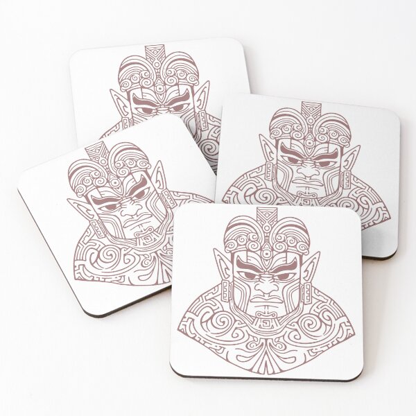 Item preview, Tumatauenga, the Maori god of war portrait. Maori Wavy art. by Mill2023 designed and sold by Mill2023.