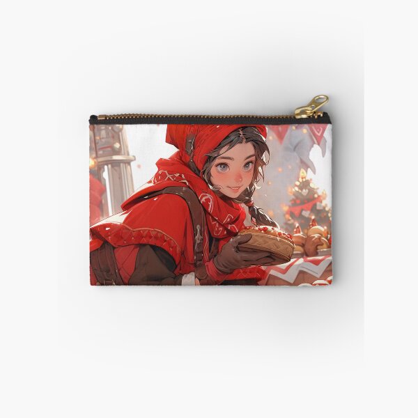 Item preview, Adorable Festive Little Red Riding Hood Anime Girl designed and sold by bubblegoth.