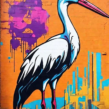 Artwork thumbnail, stork bird by coolsima