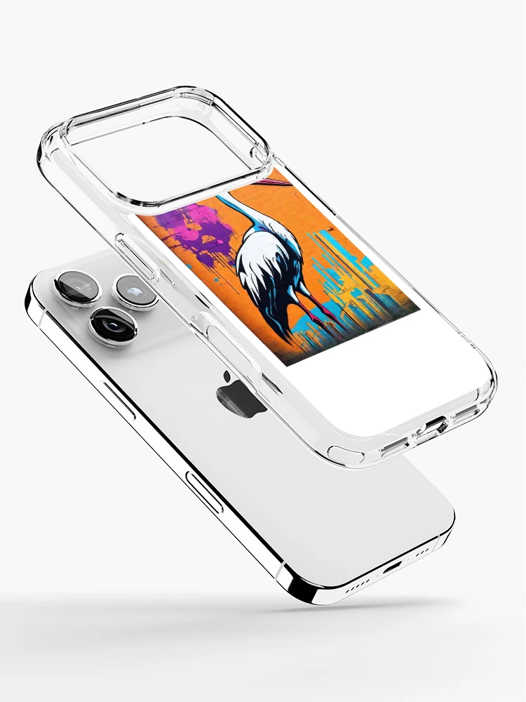 Thumbnail 2 of 5, iPhone Case, stork bird designed and sold by coolsima.
